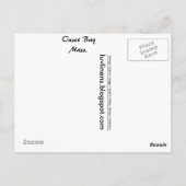 オモンドベイからの挨拶 ポストカード (裏面)