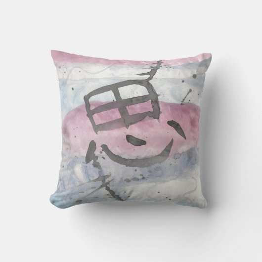 オモ考え漢字 クッション (正面)