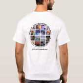 オライオンの腕 白の両面プリントTシャツ Tシャツ (裏面)