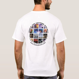 オライオンの腕 白色両面プリント丸型ロゴTシャツ Tシャツ