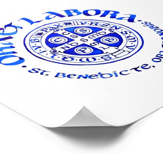 オラエラボラ – 青 ポスター (角)