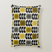オラキエリー明るいスポット花茎、黄色の灰色 アクセントクッション (裏面(縦))