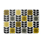 オラキエリー明るいスポット花茎、黄色の灰色 バスマット (正面)