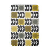 オラキエリー明るいスポット花茎、黄色の灰色 バスマット (正面縦)