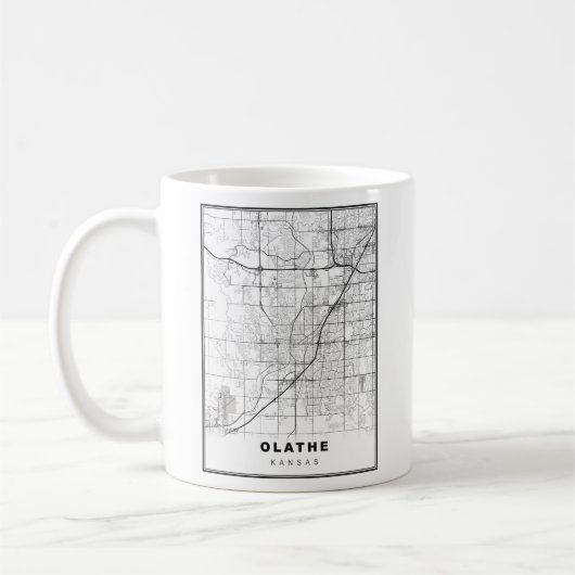 オラサイ地図 コーヒーマグカップ (左)