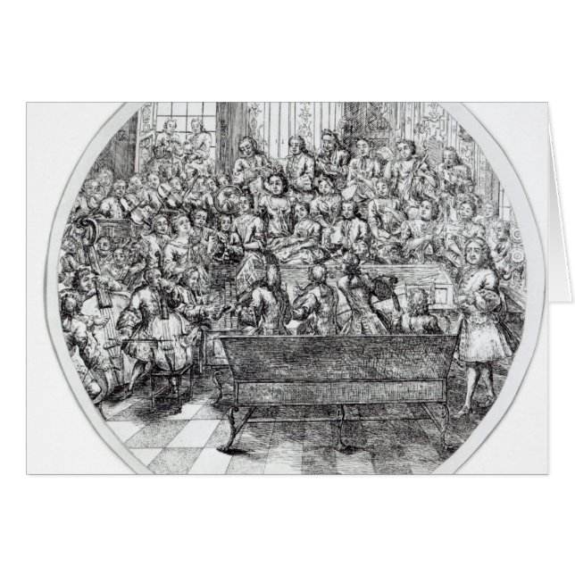 オラトリオ、c.1740を行なうHandel (正面横)