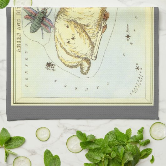 オラニアの鏡、ヴィンテージコンステレーション キッチンタオル (折り畳み)