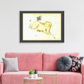 オラニアの鏡、ヴィンテージコンステレーション キャンバスプリント (インサイチュ (リビング))