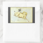 オラニアの鏡、ヴィンテージコンステレーション 長方形シール (バッグ)