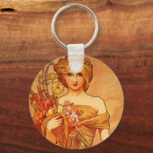 オラニャ・ブーケの女性 キーホルダー (正面)