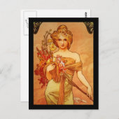 オラニャ・ブーケの女性 ポストカード (正面/裏面)