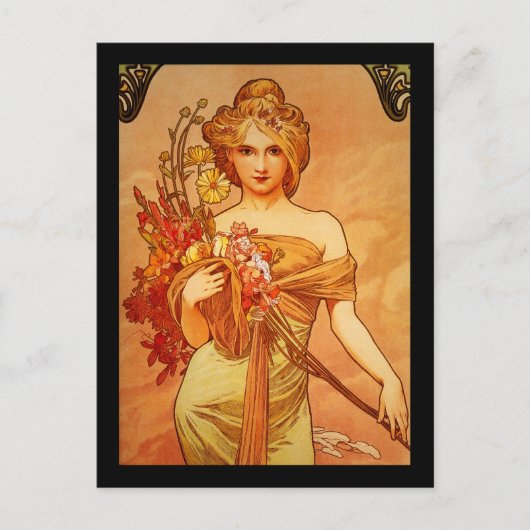 オラニャ・ブーケの女性 ポストカード (正面)