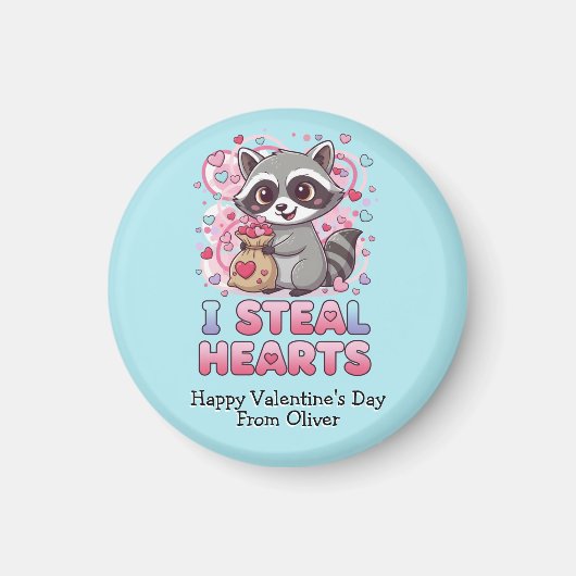 オラフのバレンタイン ラクーン教室 マグネット (正面)