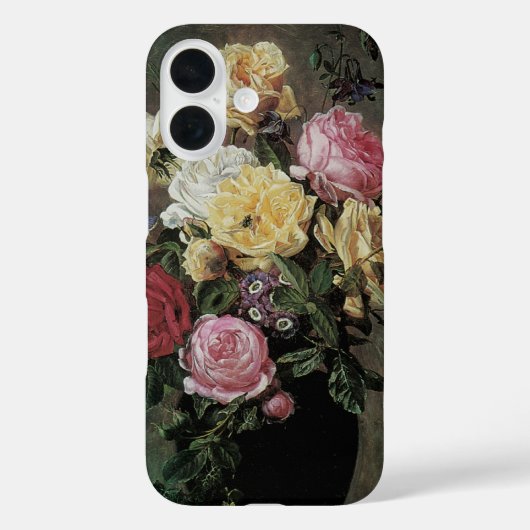 オラフ・ハーマンセンによる花瓶の花の静物 Case-Mate iPhoneケース (裏面)
