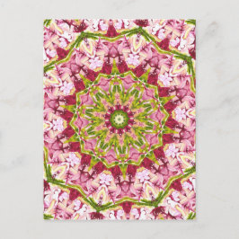 オラブズピンク&グリーンカレデスコープ ポストカード