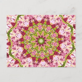 オラブズピンク&グリーンカレデスコープ ポストカード