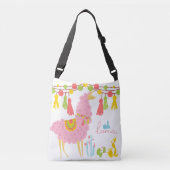 オラマ手描きラマ クロスボディバッグ (正面)