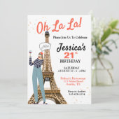 オララアニエージュパリテーマ誕生日 招待状 (スタンド正面)