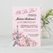 オララアニエージュパリテーマ誕生日 招待状 (スタンド正面)