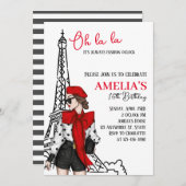 オララパリ誕生日招待状 招待状 (正面/裏面)