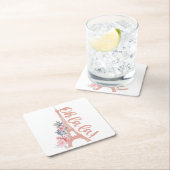 オララ – エッフェルタワーパリフランス スクエアペーパーコースター (インサイチュ)