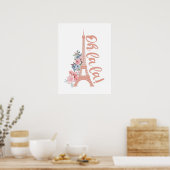 オララ – エッフェルタワーパリフランス ポスター (キッチン)