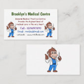 オランおもしろいグタン猿医師 名刺 (正面/裏面)