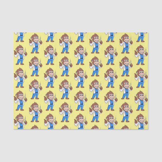 オランおもしろいグタン猿医師 薄葉紙 (正面)