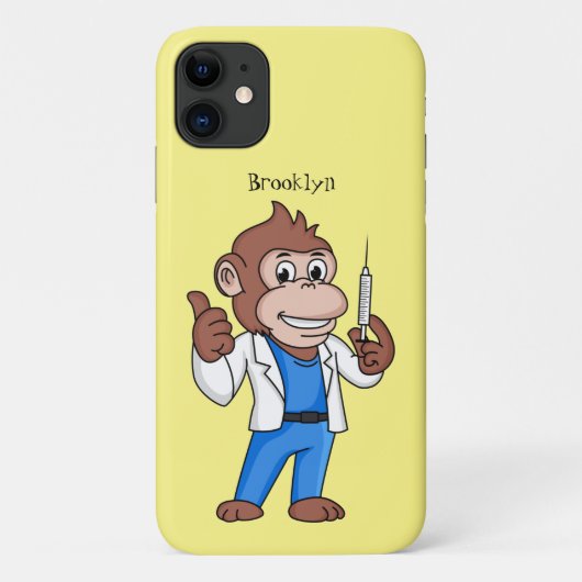 オランおもしろいグタン猿医師 Case-Mate iPhoneケース (裏面)
