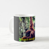 オランウタつるンの木 コーヒーマグカップ (正面左)