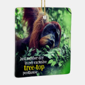 オランウタリラックスンの木 セラミックオーナメント (右)