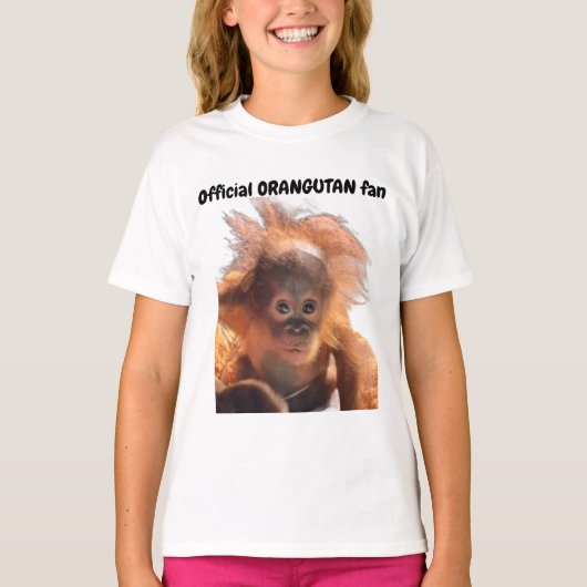 オランウタンのファン Tシャツ (正面)