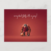 オランウタンバスケットボールプレーヤー ポストカード (正面)