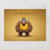 オランウタンバレーボール選手 ポストカード (正面)