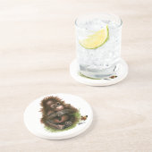 オランウタンベビーと蝶 コースター (側面)