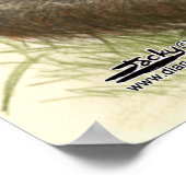 オランウタンベビー葉付き ポスター (角)