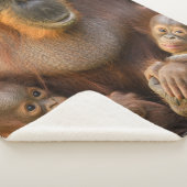 オランウタンマザーホールディング2ベビー シェルパブランケット (3/4)