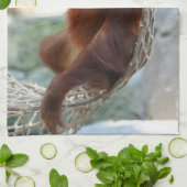 オランウタン001 キッチンタオル (折り畳み)