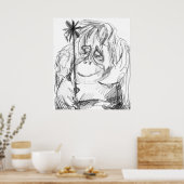 オランウタン ポスター (キッチン)