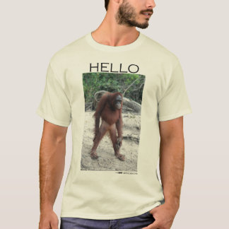 オランウータンからの挨拶 Tシャツ