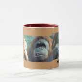 オランウータンこんにちは!。 マグカップ (中央)