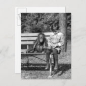 オランウータンと少年 – 国立動物園 ポストカード (正面/裏面)