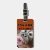 オランウータンのキスのスーツケースの同一証明 ラゲッジタグ (正面縦)