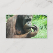 オランウータンのサルの名刺 名刺 (裏面)