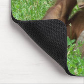 オランウータンの着席のポートレートのマウスパッド マウスパッド (コーナー)