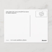 オランウータンの赤ちゃんの笑顔 - おむつを履いたボルネオの可愛い子 ポストカード (裏面)