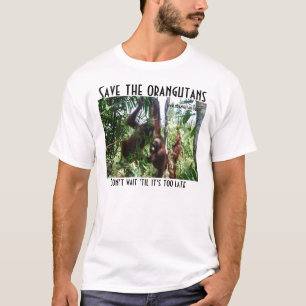 オランウータンの野性生物の救助を救って下さい Tシャツ