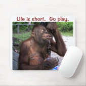 オランウータンは水ではねかけます マウスパッド (マウス)