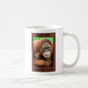 オランウータンを救って下さい コーヒーマグカップ