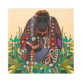 オランウータンキングコーンシルク メタルプリント